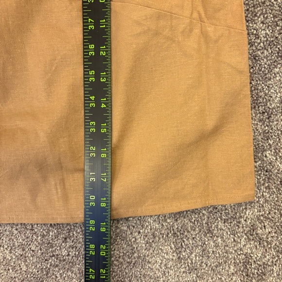 Express Women's Linen Blend Tank Size XL Pecan Square Neck Straight Hem NWT $50 - Picture 7 of 11
